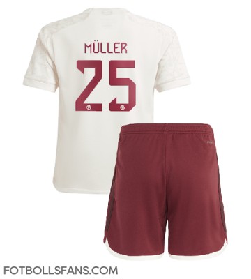 Bayern Munich Thomas Muller #25 Replika Tredje Tröja Barn 2023-24 Kortärmad (+ Korta byxor)